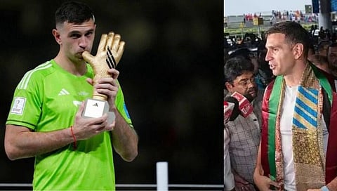 Emiliano Martinez : अर्जेंटिनाला वर्ल्डकप जिंकून देणाऱ्या मार्टिनेझचे भारतात जंगी स्वागत