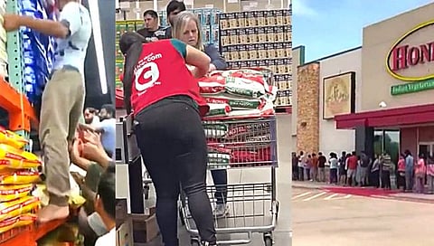 अमेरिकेत तांदूळ खरेदीसाठी दुकानाबाहेर रांगा; जाणून घ्या कारण…(पाहा व्हिडिओ) | Rice buyers in USA