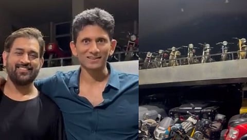 MS Dhoni Bike and Car Collection : रांचीत धोनीचे बाईक आणि कार कलेक्शन पाहून व्यंकटेश प्रसाद आश्चर्यचकीत; म्हणाला, हे तर…