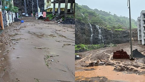 Panvel Landslide : पनवेल -चिंचपाडा हद्दीत शिलात, ओवेळे पुनर्वसित गावाजवळ भूस्खलन