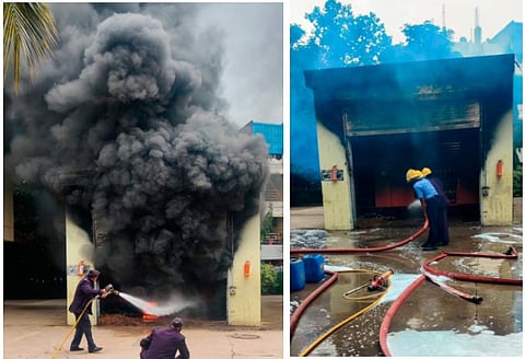 पुण्यातील चंदननगर परिसरात ट्रॉन्सफॉर्मरला भीषण आग