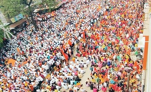हिंदूजन आक्रोश मोर्चामुळे दणाणले कोपरगाव शहर..!