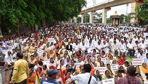 नागपूर: जैन मुनींच्या हत्येच्या निषेधार्थ जैन समाज बांधवांचा मोर्चा