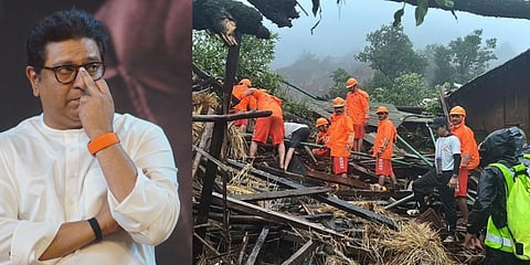 राज ठाकरे याचं भाकीत खरं ठरलं! महिन्याभरापूर्वीच दरड कोसळण्याचा दिला होता इशारा, मनसेनं ट्वीट केला व्हिडीओ!