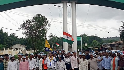 नंदुरबारमध्ये आम आदमी पार्टीच्या वतीने तिरंगा रॅली