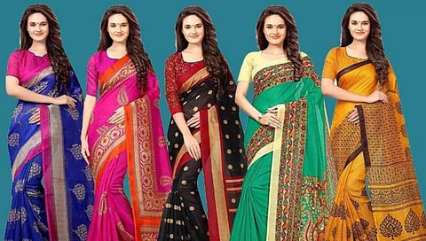 Fashion Trend in Sari - File Photo