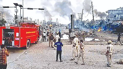 Haryana Violence : नूहची आग गुरुग्रामपर्यंत; मृतांची संख्या 5