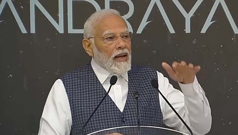 PM Modi @ ISRO | चांद्रयान-३ चे लँडर ज्या ठिकाणी उतरले, त्या जागेचे नाव आता ‘शिवशक्ती’ : पंतप्रधान नरेंद्र मोदी