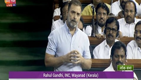 No-confidence motion in Lok Sabha | तुम्ही भारत मातेची हत्या मणिपूरमध्ये केली, राहुल गांधींचा मोदी सरकावर हल्लाबोल