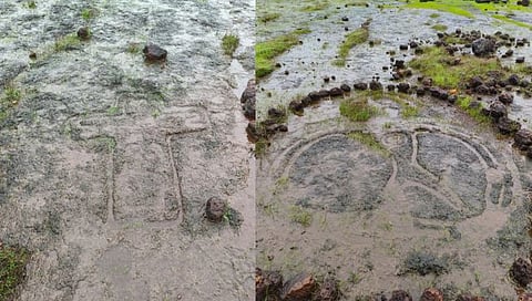 सिंधुदुर्ग : धामापूर गावात आढळली कातळशिल्पे