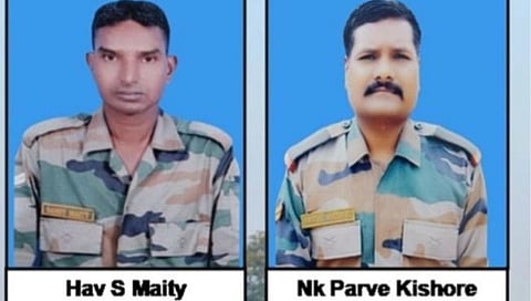 सिक्कीममध्ये कर्तव्य बजावत असताना दोन जवान शहीद