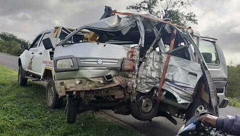 सातारा : सूर्याचीवाडी येथे भीषण अपघात; ४ ठार, ४ गंभीर जखमी