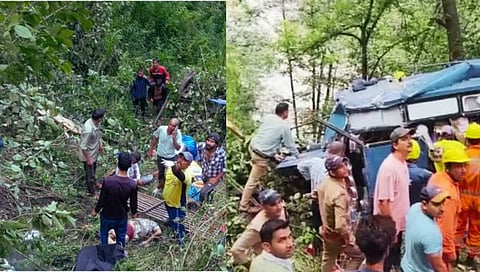 उत्तराखंड : देवदर्शनाहून येत असताना ५० फूट खोल दरीत बस कोसळली; ८ भाविकांचा मृत्यू