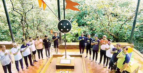 दौंडच्या शिवभक्तांची पन्हाळगड ते पावनखिंड पदभ्रमंती