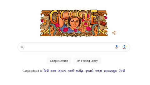 Google ने भारतीय अभिनेत्री श्रीदेवीचा वाढदिवस डूडलद्वारे केला साजरा