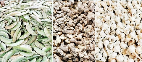 आले, लसूण अद्यापही शंभरी पार; टोमॅटोचे दर आवाक्यात