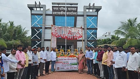 परभणी : मानवत येथील अमृत कलश यात्रेस मोठा प्रतिसाद