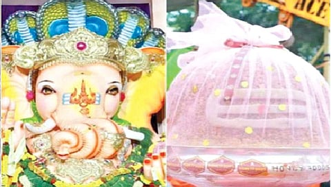 गणपतीच्या हातातील लाडूला मिळाली 27 लाखांची किंमत