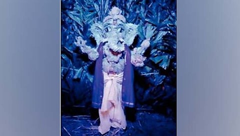 Goa Ganeshotsav : बांबूच्या किसुळीपासून बनला बाप्पा