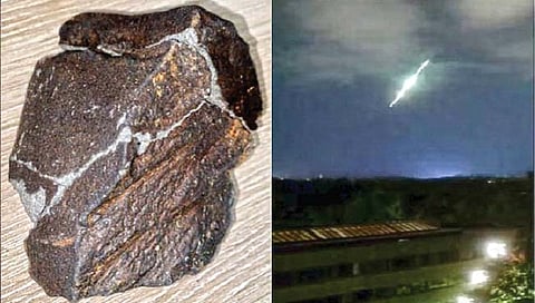 फ्रान्समध्ये बागेत कोसळले उल्कापिंड!