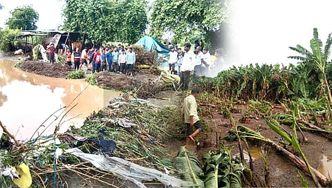 बुलढाणा : नांदुरा तालुक्यात ढगफुटी सदृश्य पाऊस; शेतीचे मोठे नुकसान, पुरात वाहून गेलेल्या तरुणाचा मृत्यू