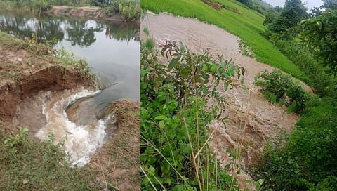 चंद्रपूर : ब्रिटीशकालीन घोडाझरी सिंचन प्रकल्पाचा मुख्य कालवा फुटला