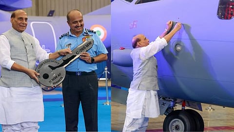 C-295 हवाई दलात सामील, राजनाथ सिंह यांच्याकडून हिंदू धर्म शास्त्रानुसार विमानाची पूजा