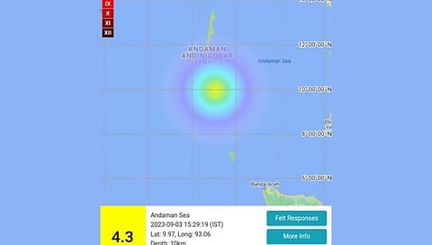 Earthquake in Andaman Sea