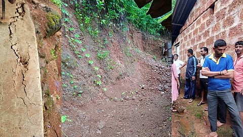 खारेपाटण-तावडे वाडी येथे भूस्खलन; डोंगर भागातील ६ कुटुंबासह ३३ जणांचे स्थलांतरित