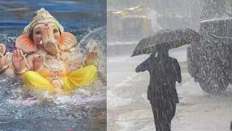 Rainfall in Maharashtra: बाप्पाच्या निरोपाला वरुणराजाची हजेरी