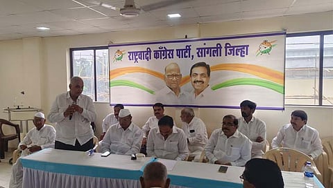 Sangli NCP : खानापूरमध्ये सदाशिवराव पाटील शरद पवारांसोबत; तर चिरंजीव अजित पवारांच्या स्वागताला