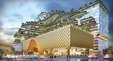 नियोजित स्वारगेट स्थानकाचे संकल्पचित्र.