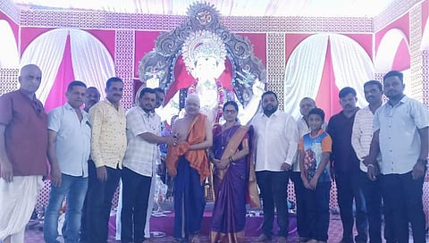 Ganesh Chaturthi : कुडाळ येथील सिंधुदुर्गचा राजा गणपतीची विधिवत प्रतिष्ठापना