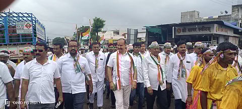 धुळे : पिंपळनेर येथे कॉंग्रेसची जनसंवाद सद्भावना यात्रा
