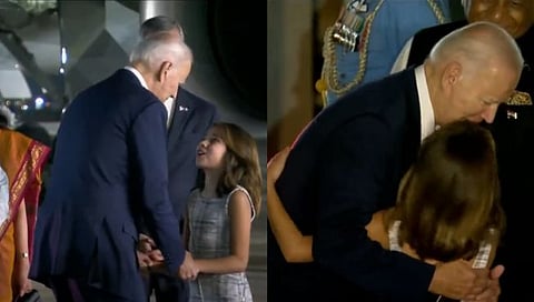 राष्ट्राध्यक्ष जो बायडेन यांच्या स्वागतासाठी दिल्ली येथे आली चिमुकली! ‘ही’ आहे तरी कोण?