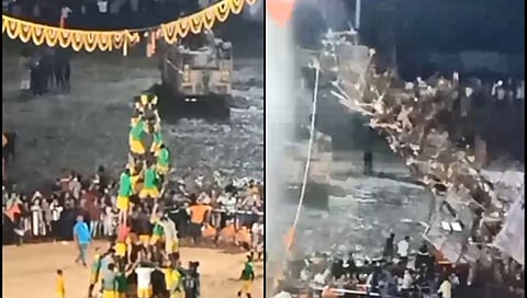 भंडारा : दहीहंडीचा टॉवर कोसळला, एक जखमी