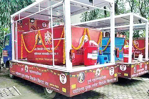 Pune News : फिरत्या हौदांमध्ये यंदाही दहा टक्केच विसर्जन