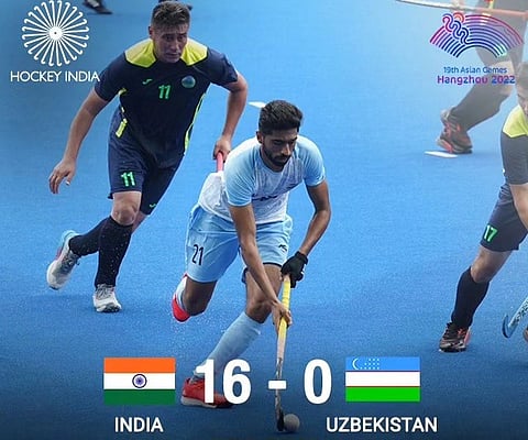 Asian Games 2023 : भारतीय हॉकी संघाची दमदार सुरुवात, उझबेकिस्तानचा 16-0 ने पराभव