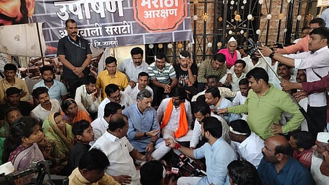 जालना- संभाजीराजे छत्रपती आंदोलनस्थळी दाखल