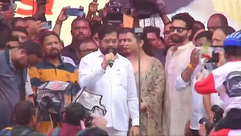 ठाणे : टेंभी नाका दहीहंडी उत्सवाला मुख्यमंत्री शिंदे यांची उपस्थिती