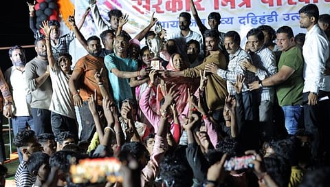 पिंपळनेरला दहीहंडीची धूम, सौरभ बेनुस्कर ठरले गोविंदा