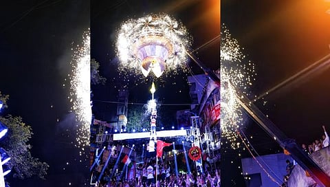 सात थर लावून फोडली मानाची दहीहंडी! श्रीमंत भाऊसाहेब रंगारी गणपती ट्रस्ट व गुरुजी तालीम मंडळाचा थरार