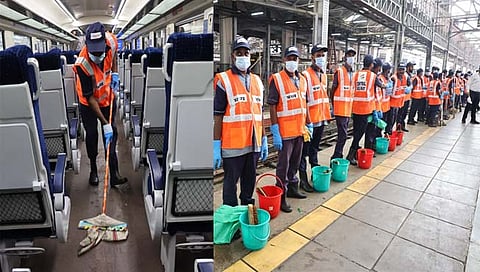 Indian Railway: भारतीय रेल्वेची ‘१४ मिनिटांचा चमत्कार’ योजना; एकाच वेळी ‘वंदे भारत एक्सप्रेस’ची स्वच्छता