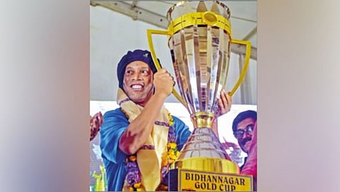 ब्राझीलचा माजी स्टार रोनाल्डिन्हो कोलकात्यात