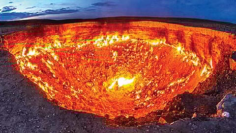 Door to Hell : तुर्कमेनिस्तानमधील ‘नरकाचा दरवाजा’