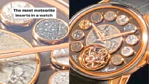 उल्कापिंडाने घडवलेले दुर्मीळ घड्याळ