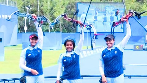 Asian Games 2023 | भारताच्या तिघींचा तिरंदाजीत सुवर्णवेध, ज्योती, आदिती, प्रनीतला सुवर्ण