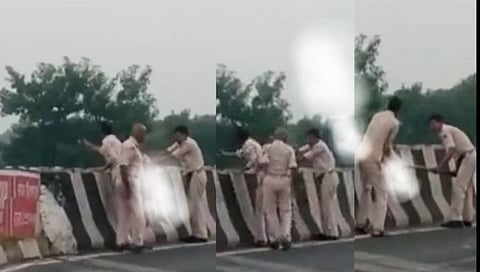 Bihar Police Video : बिहार पोलिसांचा व्हिडिओ व्हायरल; कालव्यात मृतदेह फेकल्याचा संशय