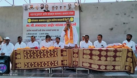 नाशिक : कणकापूर येथे बांधकाम कामगार व कुटंब आरोग्य तपासणी शिबीर