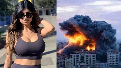 Israel-Hamas conflict : हमासच्या हल्ल्यावर मिया खलिफाचे मोठे विधान, “माझे समर्थन… “